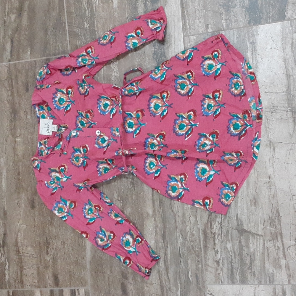 Peek Size small pink flowered dress
